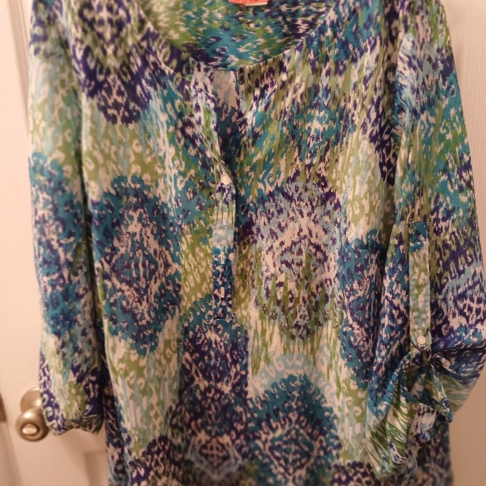 Liz Claiborne Blouse w/Attached Tank Top